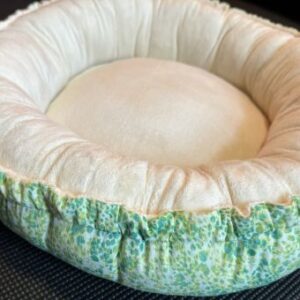 Cream, Green & Yellow - Cat or Small Dog Bed